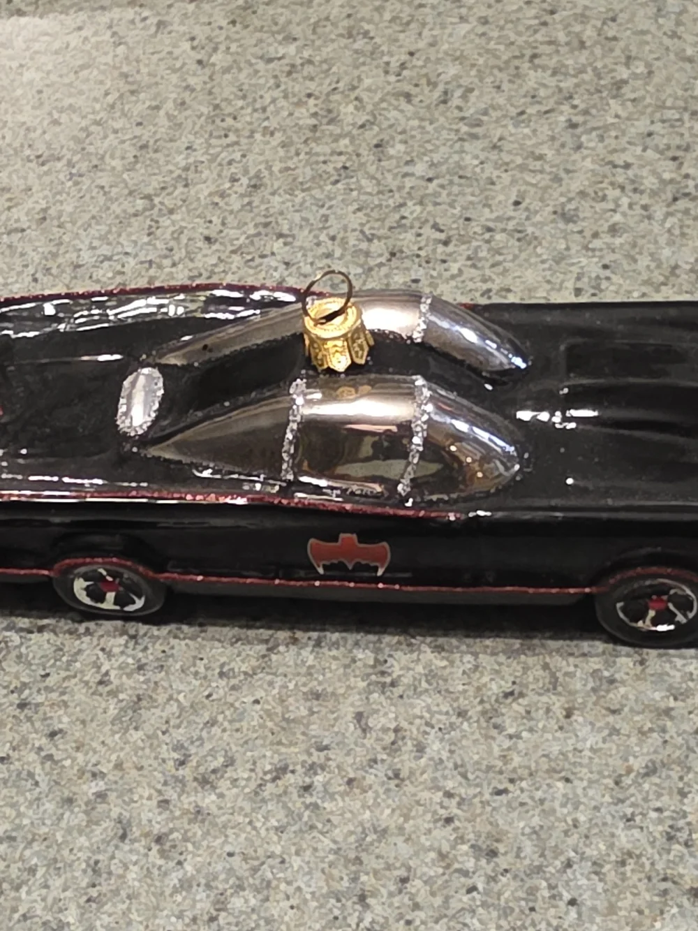 Hallmark Keepsake 1966 Batmobile Glass Ornament